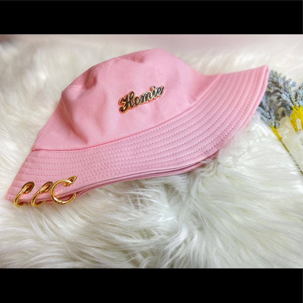 Fashion bucket hat rings decor